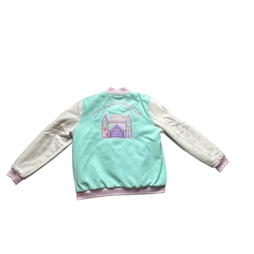 Disney Parks x Stoney Clover Lane It’s a Small World Varsity Jacket XL NWT - Picture 3 of 16